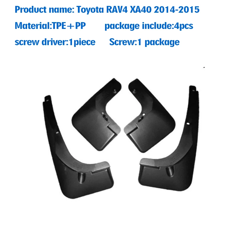 Abaiwai для Toyota Rav4 Xa40 2014 2015 3d стиль брызговик на крыло брызговики автоаксессуары передние и задние 4 шт.
Abaiwai для Toyota Rav4 Xa40 2014 2015 3d стиль брызговик на крыло брызговики автоаксессуары передние и задние 4 шт.