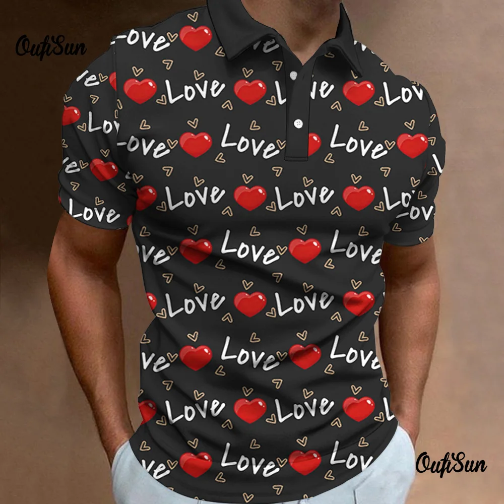 Fashion Love Heart Pattern Men's Street Hip Hop Polos T-Shirts 6XL Plus Size Short Sleeve 3D Print Male Casual POLO Tops Tee
Fashion Love Heart Pattern Men's Street Hip Hop Polos T-Shirts 6XL Plus Size Short Sleeve 3D Print Male Casual POLO Tops Tee