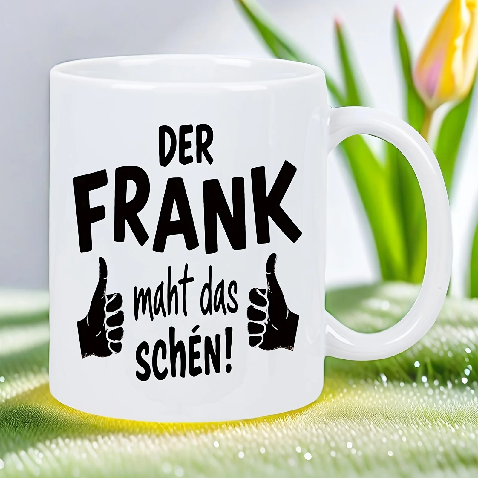 Enhance Your Day with Frank'S Cheerful Vibes Ceramic Novelty Mug, Which Is Dishwasher Safe And Makes a Great
Enhance Your Day with Frank'S Cheerful Vibes Ceramic Novelty Mug, Which Is Dishwasher Safe And Makes a Great