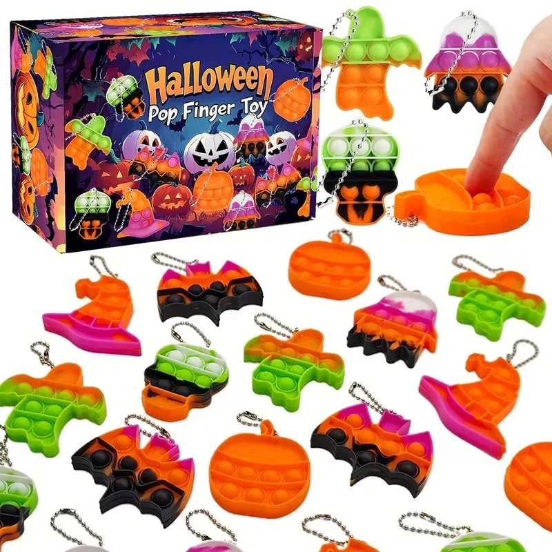 6/12Pcs Halloween Mini Pop Keychain Ghost Pumpkin Witch Hat Ornaments Halloween Party Goodie Bags Stuffer Trick or Treat Toy
6/12Pcs Halloween Mini Pop Keychain Ghost Pumpkin Witch Hat Ornaments Halloween Party Goodie Bags Stuffer Trick or Treat Toy