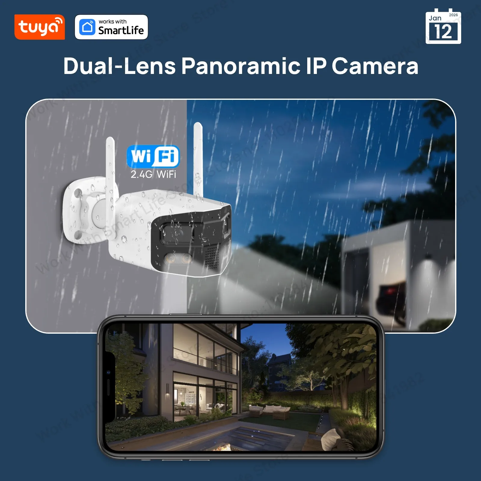 4-мегапиксельная уличная камера видеонаблюдения с двумя объективами, 180° ° Широкоугольная цветная IP-камера ночного видения с сиреной, двусторонней аудиосвязью и защитой от атмосферных воздействий для видеонаблюдения
4-мегапиксельная уличная камера видеонаблюдения с двумя объективами, 180° ° Широкоугольная цветная IP-камера ночного видения с сиреной, двусторонней аудиосвязью и защитой от атмосферных воздействий для видеонаблюдения