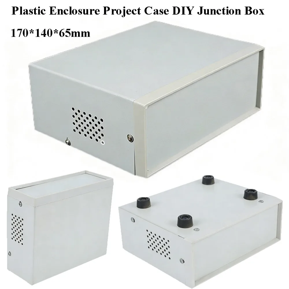 High Quality 170*140*65mm Enclosure Project Case Plastic&Iron Grey Electronics Enclosure Box Outdoor Indoor Housing Box
High Quality 170*140*65mm Enclosure Project Case Plastic&Iron Grey Electronics Enclosure Box Outdoor Indoor Housing Box