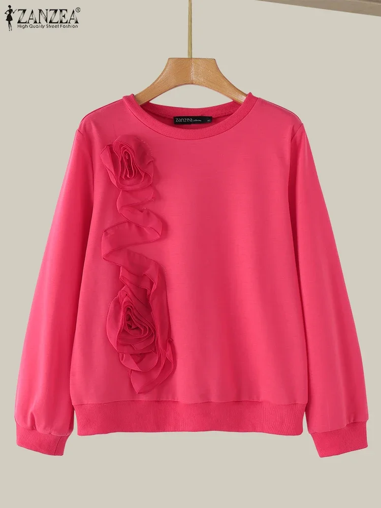 ZANZEA 2025 Fashion Women O-Neck Hoodies Solid Sweatshirts Casual Long Puff Sleeve Knitted Pullovers Vintage 3D Flowers Sweaters
ZANZEA 2025 Fashion Women O-Neck Hoodies Solid Sweatshirts Casual Long Puff Sleeve Knitted Pullovers Vintage 3D Flowers Sweaters