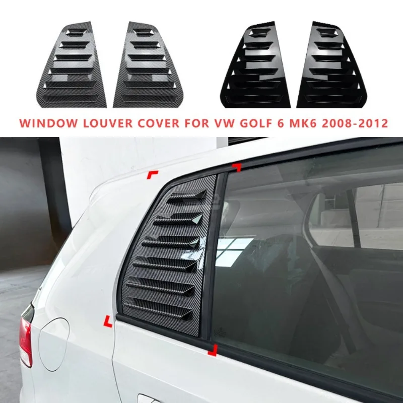 Car Rear Side Window Louver Air Vents Windshield Decoration Cover Stickers For VW Accessories Golf 6 MK6 GTI R GTD 2008-2012
Car Rear Side Window Louver Air Vents Windshield Decoration Cover Stickers For VW Accessories Golf 6 MK6 GTI R GTD 2008-2012