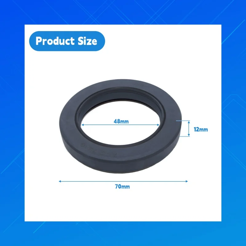 AP2791G, size 48X70X12mm DMHUI NBR Oil seal. Suitable for oil seals of various hydraulic motor pumpsSize 48*70*12mm,TCN style
AP2791G, size 48X70X12mm DMHUI NBR Oil seal. Suitable for oil seals of various hydraulic motor pumpsSize 48*70*12mm,TCN style