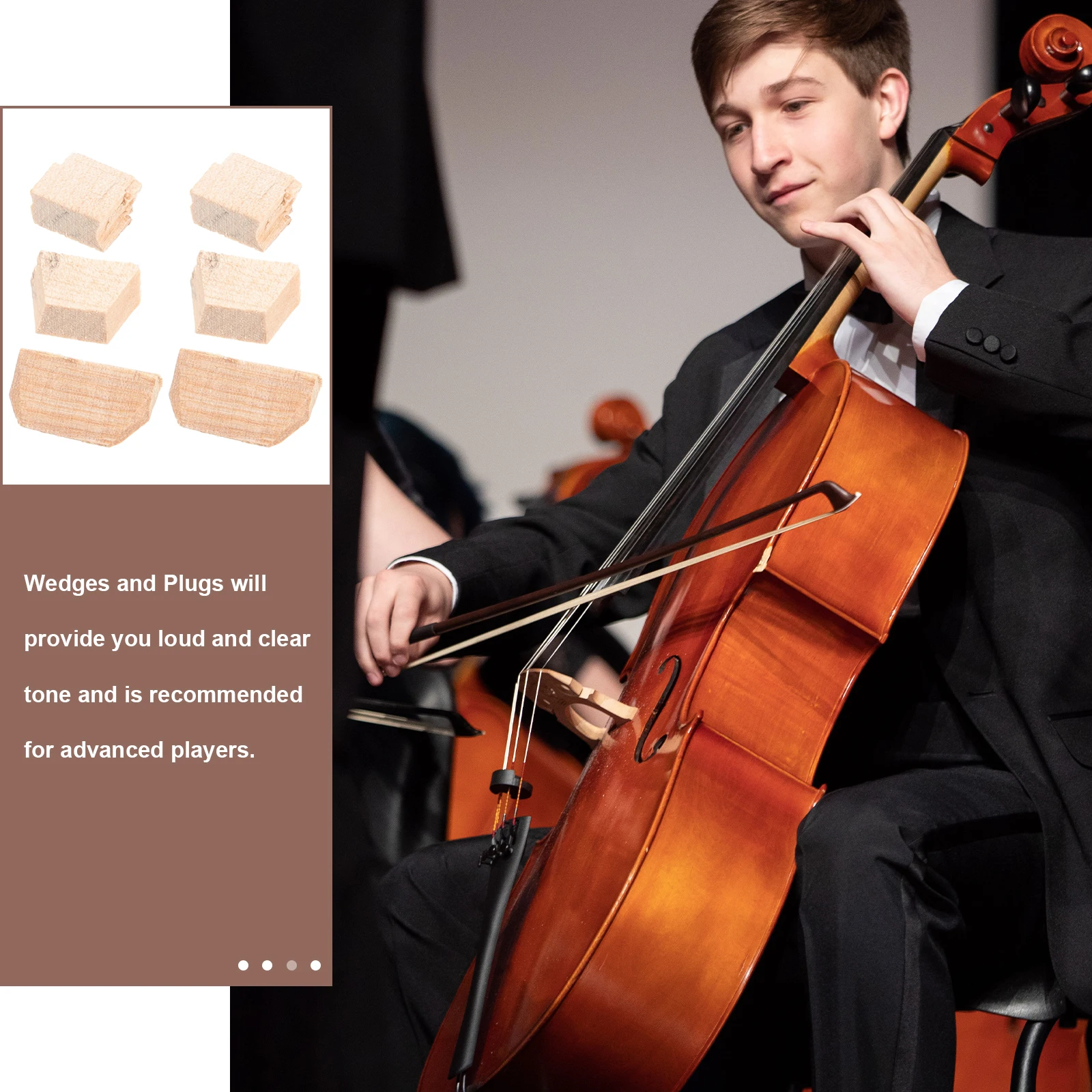 2 Sets Violin Bow Wedges Plugs Instrument Wooden Parts Fiddlestick Accessories Replacement Tool Loud Clear Tone Practical Use
2 Sets Violin Bow Wedges Plugs Instrument Wooden Parts Fiddlestick Accessories Replacement Tool Loud Clear Tone Practical Use