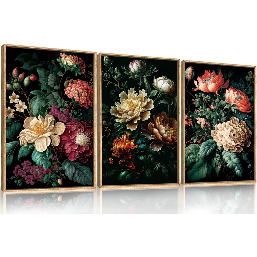 Dark floral diamond painting set 5D DIY diamond embroidery retro Peony Flower home decoration 3pcs black plant wall painting
Dark floral diamond painting set 5D DIY diamond embroidery retro Peony Flower home decoration 3pcs black plant wall painting