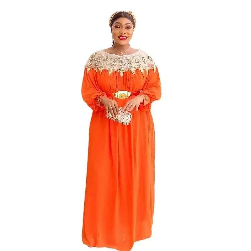 Elegant Plus Size African Party Dresses for Women 2025 Long Sleeve Evening Gown Elegant Christmas Muslim Chiffon Maxi Dress Robe
Elegant Plus Size African Party Dresses for Women 2025 Long Sleeve Evening Gown Elegant Christmas Muslim Chiffon Maxi Dress Robe