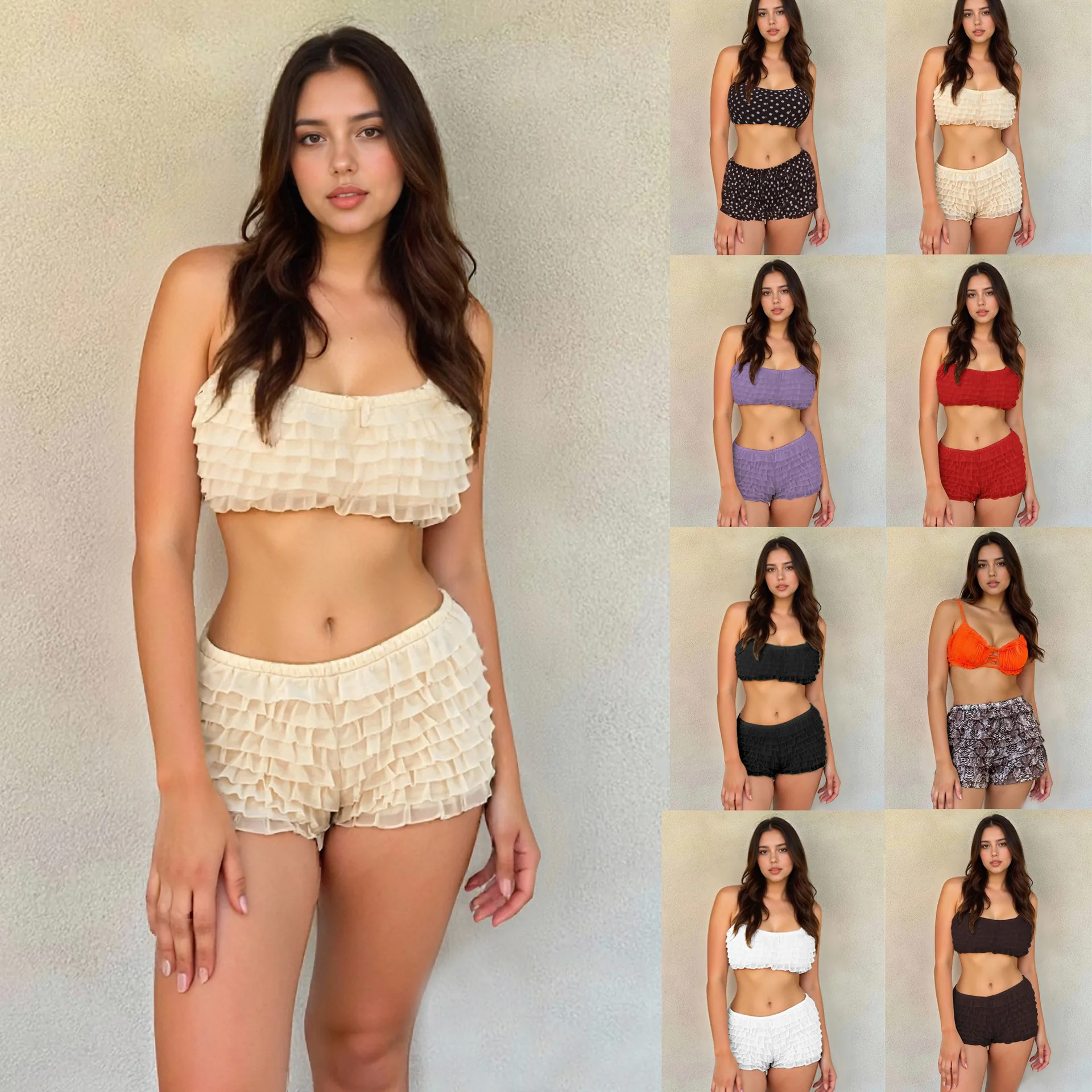 Sexy Short Shorts Women's Cross-Border Fashion Pure Color High Waist Short Pants Wave Lace Hot Pants Pure Desire Pants S...
Sexy Short Shorts Women's Cross-Border Fashion Pure Color High Waist Short Pants Wave Lace Hot Pants Pure Desire Pants S...