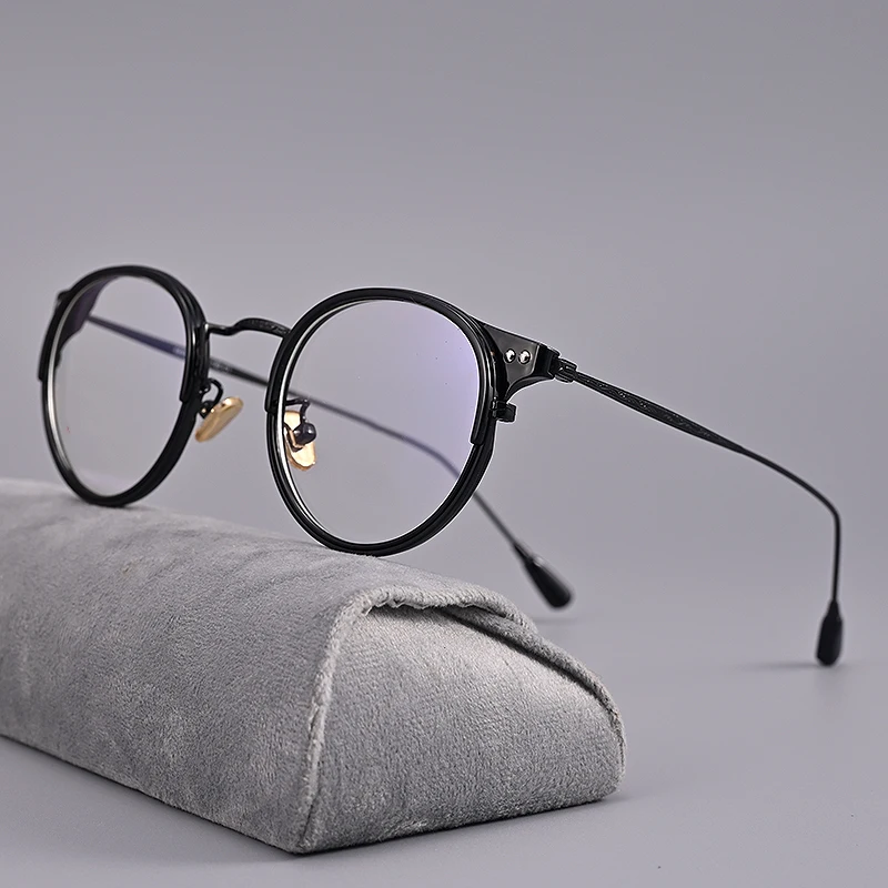 Myopia Glasses Male Women Vintage Round Prescription Eyeglasses Frame Anti Blue Light Glasses Men -125 150 175 200 225 250 275
Myopia Glasses Male Women Vintage Round Prescription Eyeglasses Frame Anti Blue Light Glasses Men -125 150 175 200 225 250 275