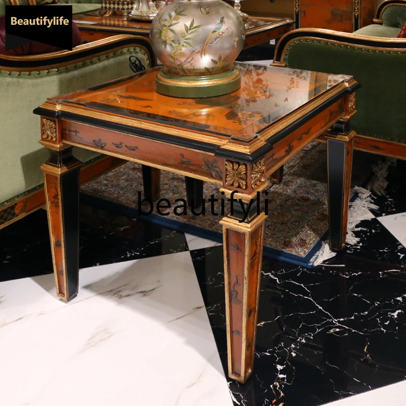 B73 Hand-painted Heavy Craft Gold-painted Art Luxury Coffee Table European French Chinese Style Gold Foil Villa
B73 Hand-painted Heavy Craft Gold-painted Art Luxury Coffee Table European French Chinese Style Gold Foil Villa
