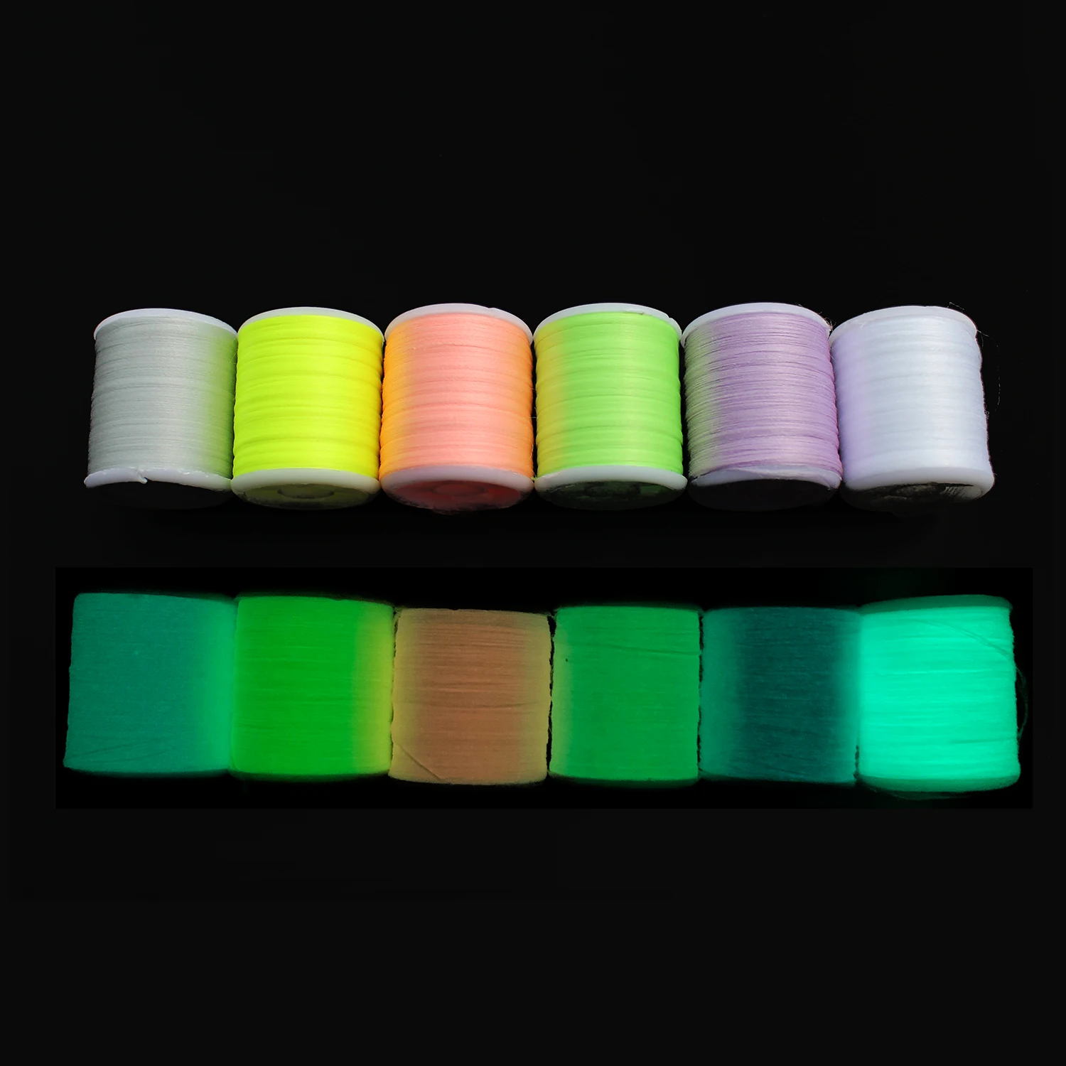 Tigofly 6 colors 40 yards 150D Luminous Fly Tying Floss Thread Glow In The Dark Polyester Filament Yarn Line Materials
Tigofly 6 colors 40 yards 150D Luminous Fly Tying Floss Thread Glow In The Dark Polyester Filament Yarn Line Materials