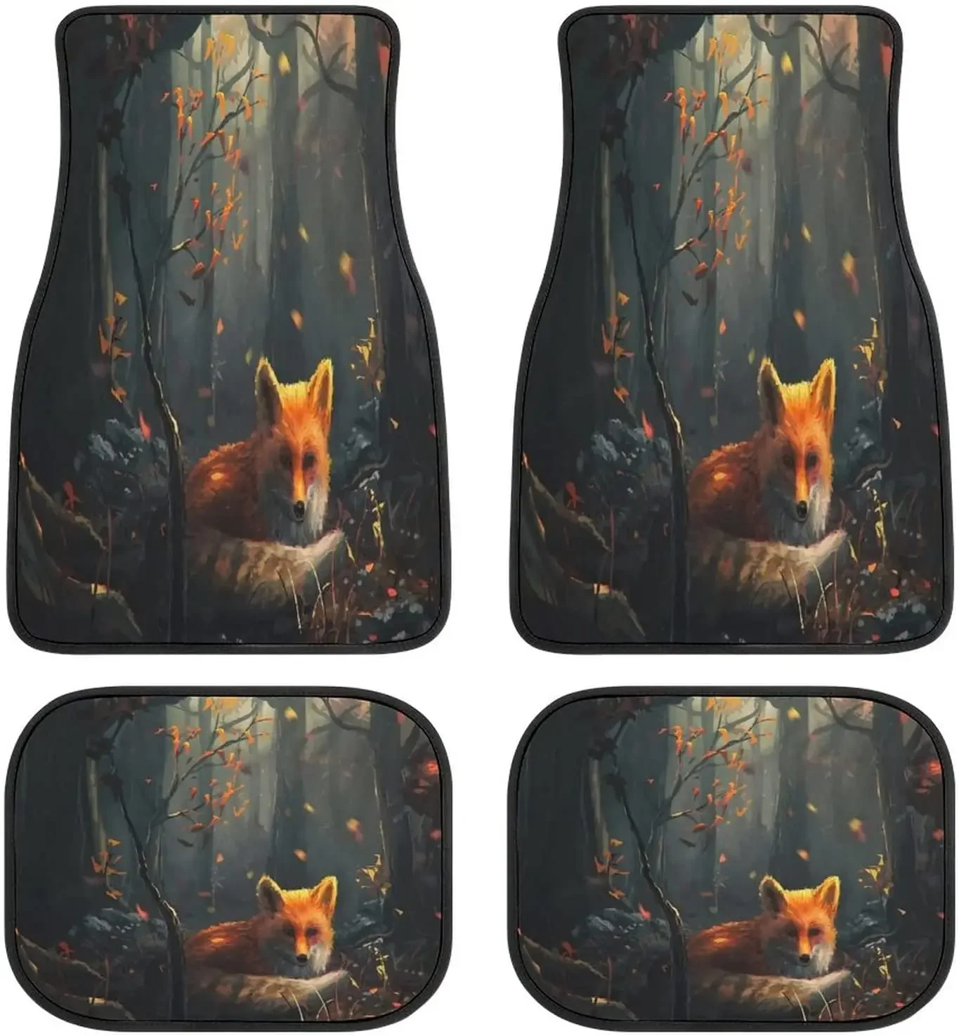 Автомобильные коврики Fox Woodland Animal Art спереди и сзади, полный комплект из 4 предметов, ковры для автомобиля, внедорожника, грузовика, напольные коврики с нескользящей спинкой
Автомобильные коврики Fox Woodland Animal Art спереди и сзади, полный комплект из 4 предметов, ковры для автомобиля, внедорожника, грузовика, напольные коврики с нескользящей спинкой