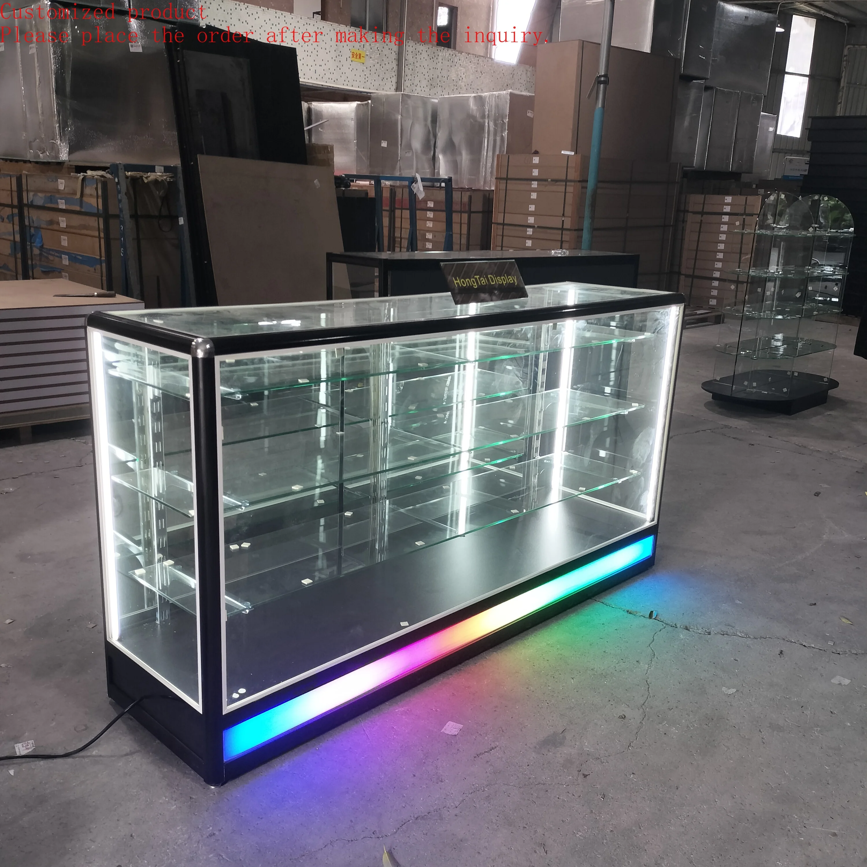 Custom.Modern LED Round Counter Display for Smoke Gear Rolling Papers Retail Counter Lockable Glass Merchandiser
Custom.Modern LED Round Counter Display for Smoke Gear Rolling Papers Retail Counter Lockable Glass Merchandiser