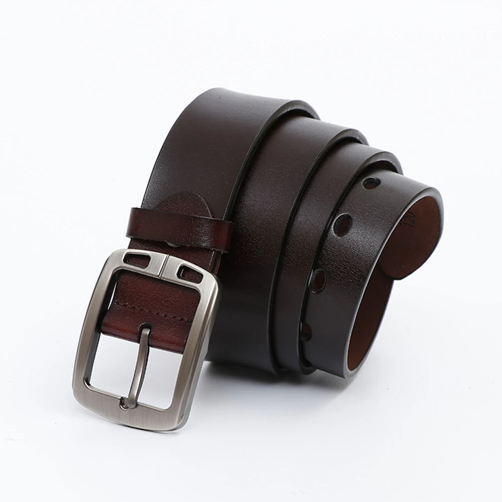 Belt with Alloy Pin Buckle Minimalist Design Adjustable Length for All Pants Brown Men
Belt with Alloy Pin Buckle Minimalist Design Adjustable Length for All Pants Brown Men