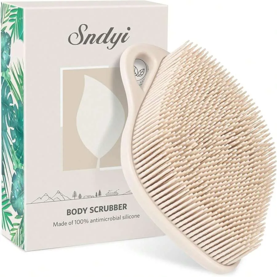 Silicone Bodcrubber, Ntle Exfoliating Bodcrubber For Sensitive Skin, Leaf Shaped Shower Scrubber For Body With Lathering Bristl
Silicone Bodcrubber, Ntle Exfoliating Bodcrubber For Sensitive Skin, Leaf Shaped Shower Scrubber For Body With Lathering Bristl