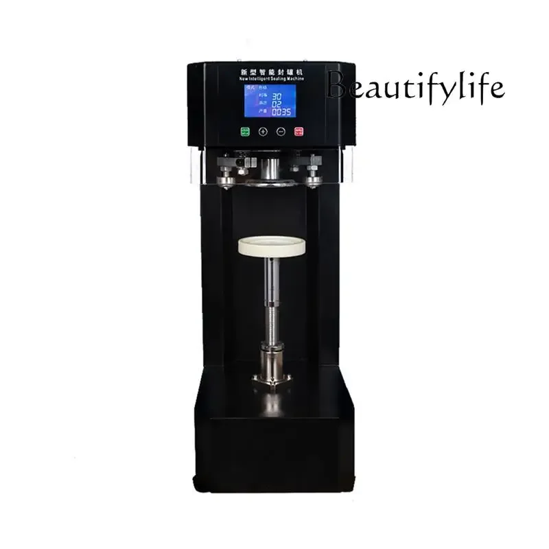 PET plastic bottle can sealing machine, tinplate paper can sealing, gland sealing machine, automatic commercial
PET plastic bottle can sealing machine, tinplate paper can sealing, gland sealing machine, automatic commercial