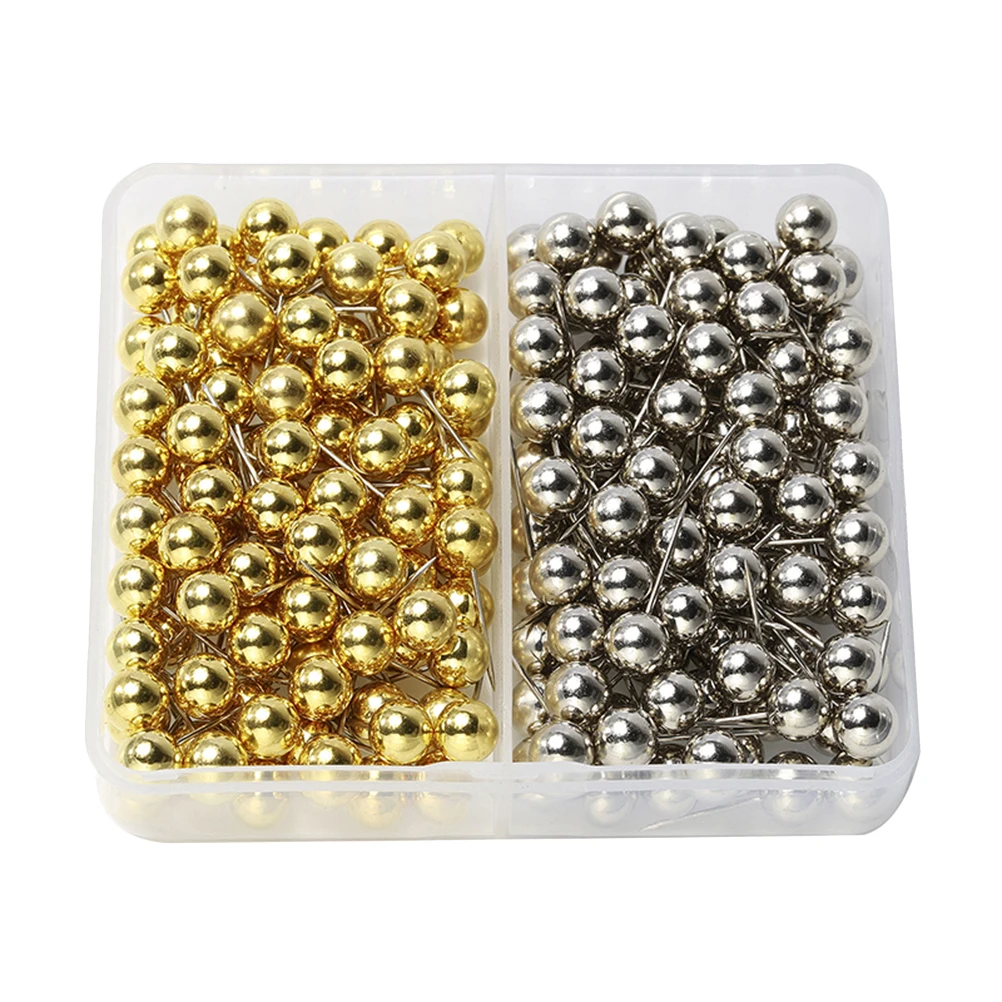 200pcs 6mm Round Ball Shape Positioning Pin Clothing Map Nail DIY Push Map Tacks for Whiteboard Fabric Making (Gold and Silver T
200pcs 6mm Round Ball Shape Positioning Pin Clothing Map Nail DIY Push Map Tacks for Whiteboard Fabric Making (Gold and Silver T