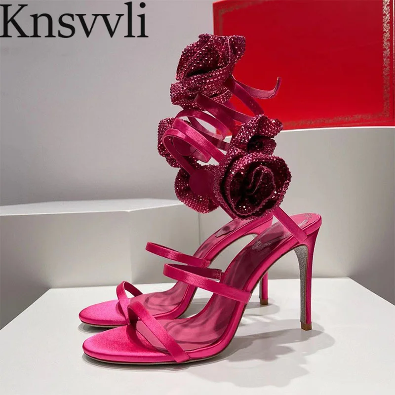 Sexy High Heels Sandals Women Crystal Snake Ankle Strap Flower Wedding Shoes Women Rhinestone Stiletto Gladiator Sandals Woman
Sexy High Heels Sandals Women Crystal Snake Ankle Strap Flower Wedding Shoes Women Rhinestone Stiletto Gladiator Sandals Woman