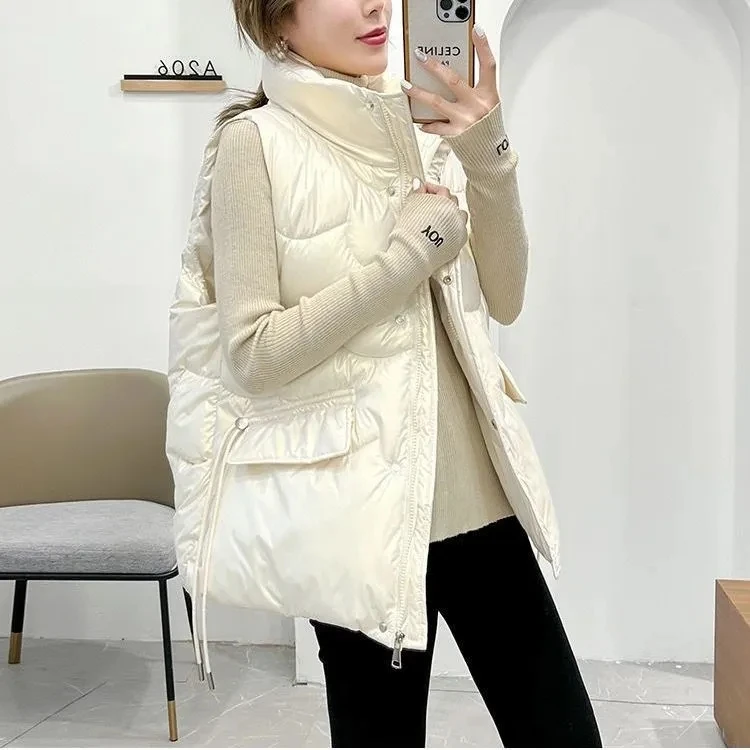 Down Cotton Vest Women's Jacket Top 2023 Spring Autumn New Fashion Outwear Vest Bright Face Vest Jacket Winter Warm Vest Coat
Down Cotton Vest Women's Jacket Top 2023 Spring Autumn New Fashion Outwear Vest Bright Face Vest Jacket Winter Warm Vest Coat