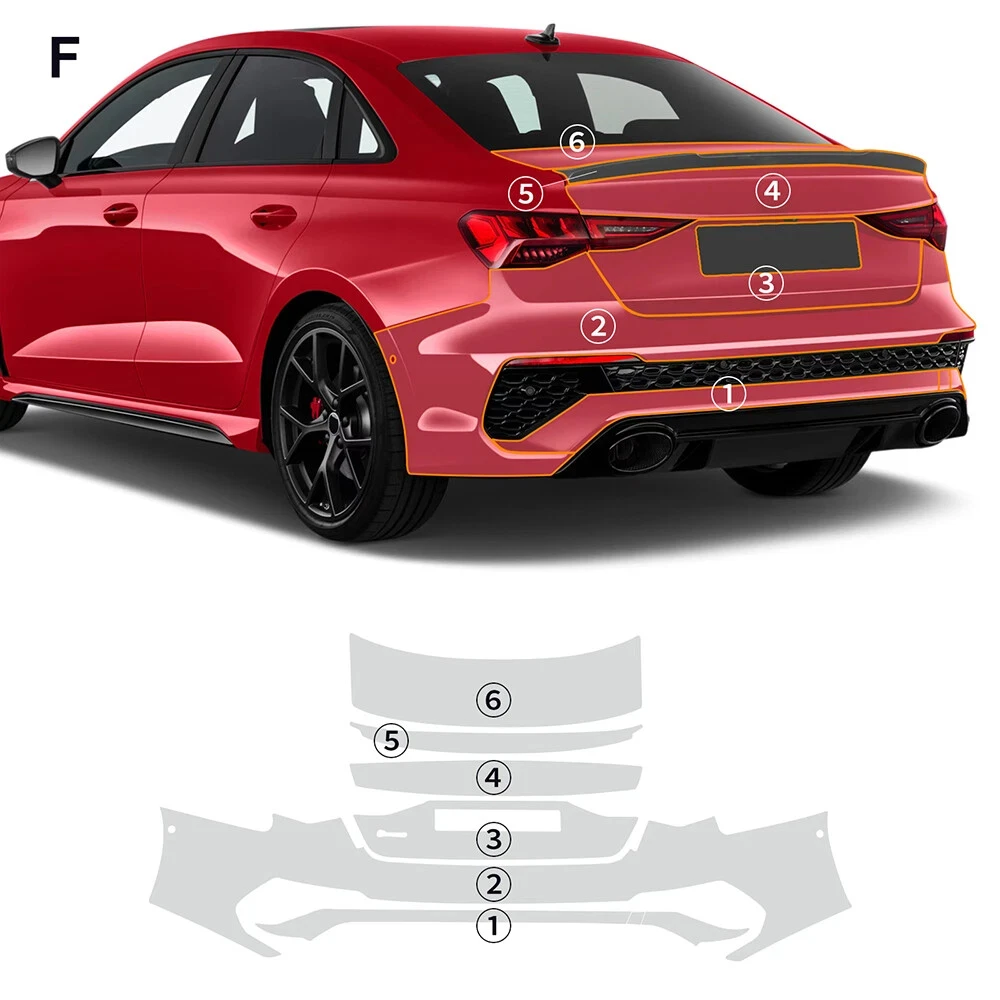 For Audi RS3 LimousineSedan 2021-2024 TPU Bumper Pre-cut PPF Clear Paint Protective Film Custom Anti Scratch Self Healing Shield
For Audi RS3 LimousineSedan 2021-2024 TPU Bumper Pre-cut PPF Clear Paint Protective Film Custom Anti Scratch Self Healing Shield