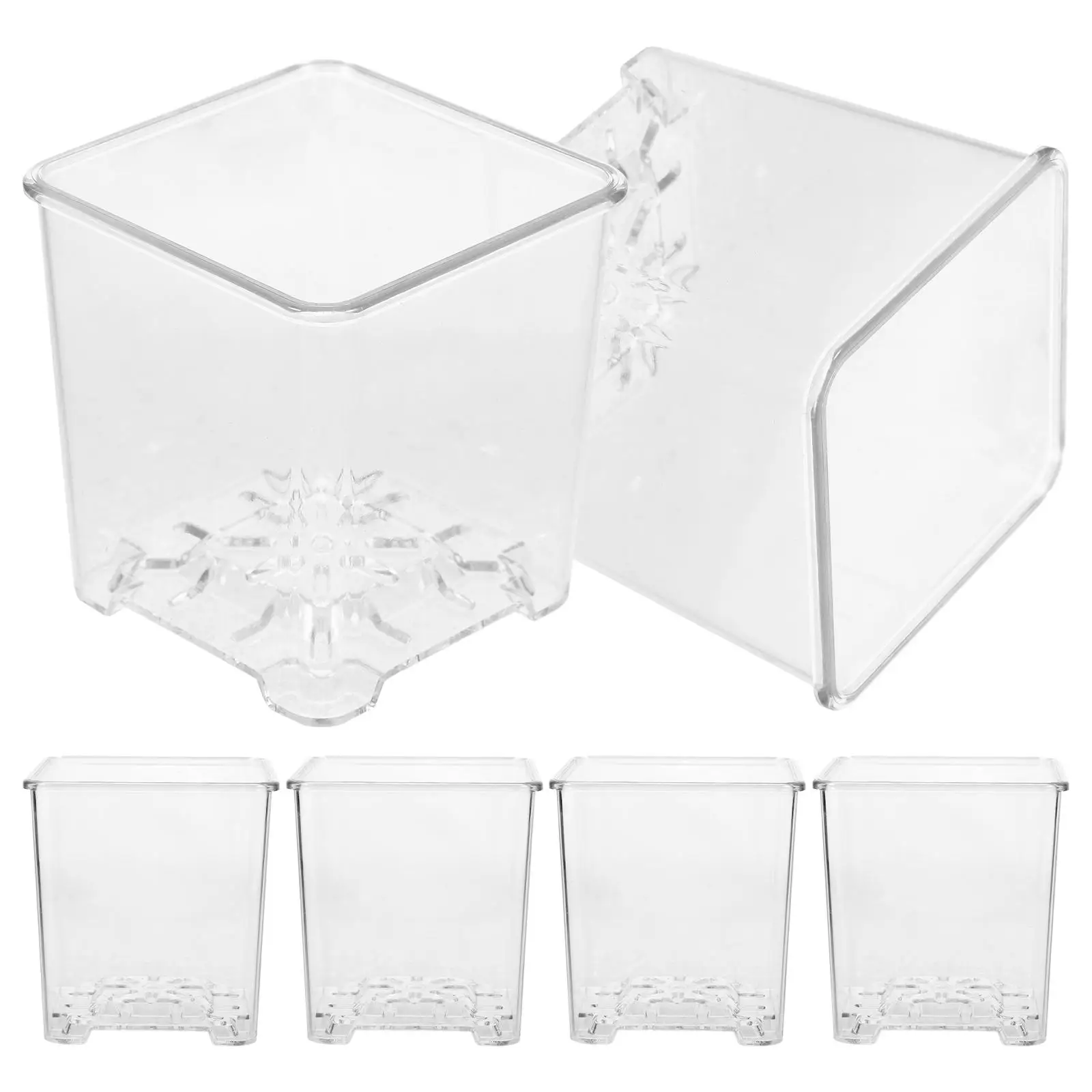 6 Pcs chid Flower Pots Clear Acrylic Nursery Plant Starter Pots Drainage Holes for Gardening Supplies
6 Pcs chid Flower Pots Clear Acrylic Nursery Plant Starter Pots Drainage Holes for Gardening Supplies