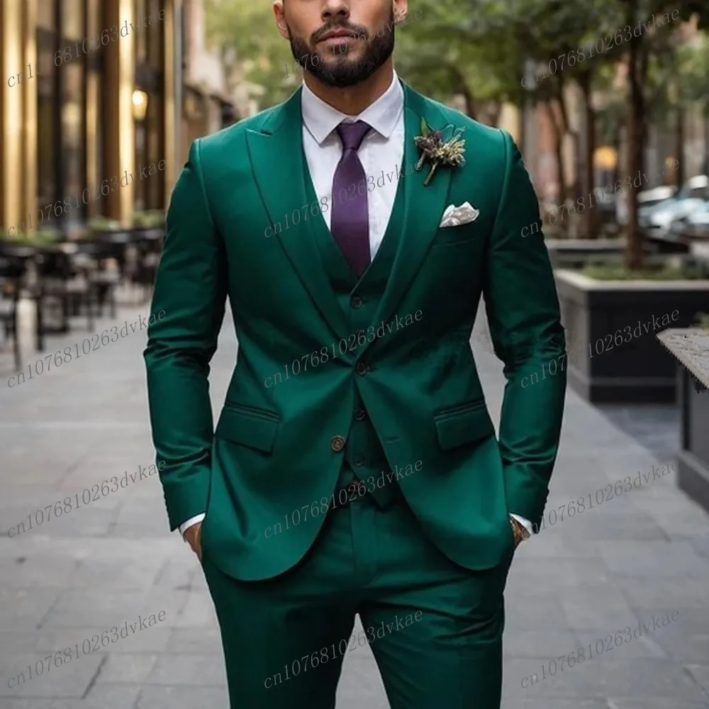 New Style Green Business Male Suit Groom Groomsman Wedding Party Prom Formal Occasion Men Tuxedos 3 Piece Set Blazer Vest Pants
New Style Green Business Male Suit Groom Groomsman Wedding Party Prom Formal Occasion Men Tuxedos 3 Piece Set Blazer Vest Pants