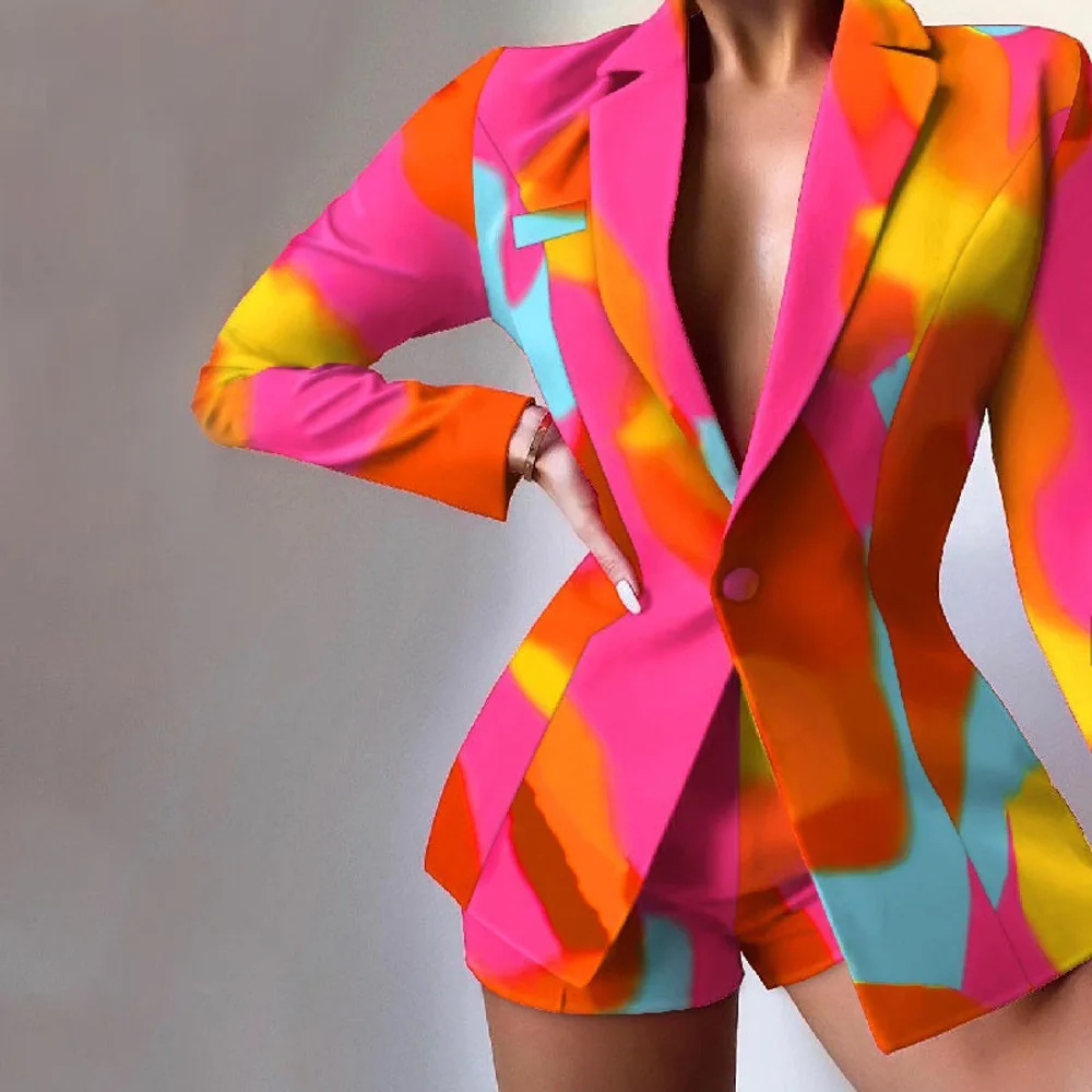 Fashionable Slim Fit Two Piece Suit Set for Women High Waist Five Inch Pants Polyester Fabric Spring 2024 Collection
Fashionable Slim Fit Two Piece Suit Set for Women High Waist Five Inch Pants Polyester Fabric Spring 2024 Collection