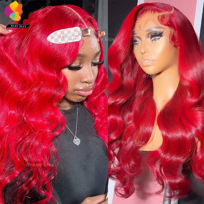 Bright Red Body Wave Lace Front Human Hair Wig Pre-Plucked 13X4 13X6 Colored Burgundy 99J Curly Human Hair Lace Frontal Wigs
Bright Red Body Wave Lace Front Human Hair Wig Pre-Plucked 13X4 13X6 Colored Burgundy 99J Curly Human Hair Lace Frontal Wigs