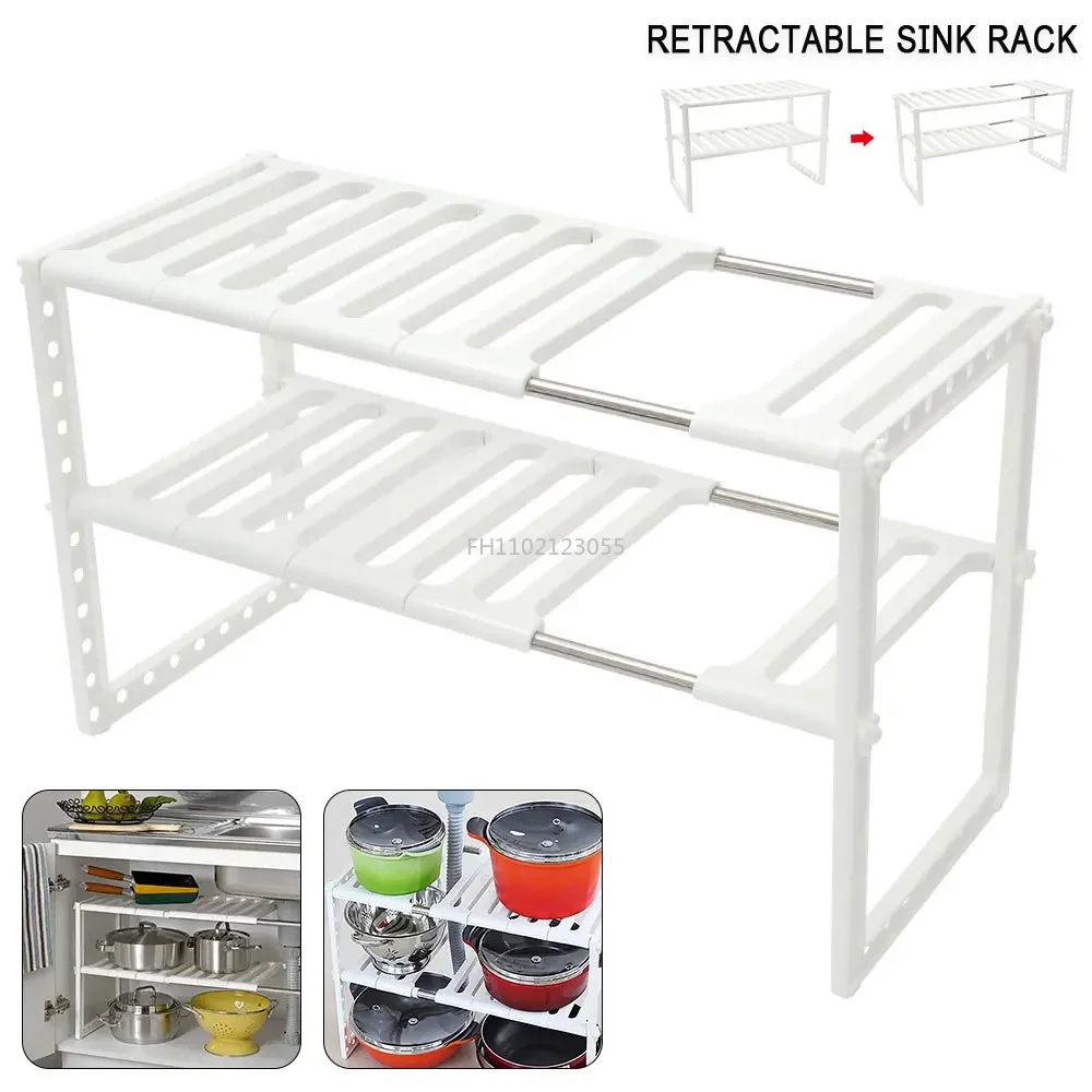 Holder Kitchen Shelf Organiser Floor Type Adjustable Extendable Double Layer Dishes Storage Rack Under Sink Multifunction Shelf
Holder Kitchen Shelf Organiser Floor Type Adjustable Extendable Double Layer Dishes Storage Rack Under Sink Multifunction Shelf