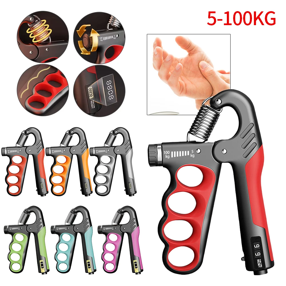5-100 KG Grip Strength Trainer Finger Exerciser Adjustable Resistance Non-Slip Gripper for Muscle Building Hand Therapy Recovery
5-100 KG Grip Strength Trainer Finger Exerciser Adjustable Resistance Non-Slip Gripper for Muscle Building Hand Therapy Recovery