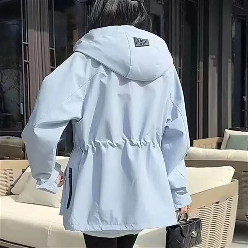 2026 Spring Autumn New Women's Hooded Stormtrooper Coat Women's Medium Long Drawstring Waist Windbreaker Female Casual Coats
2026 Spring Autumn New Women's Hooded Stormtrooper Coat Women's Medium Long Drawstring Waist Windbreaker Female Casual Coats