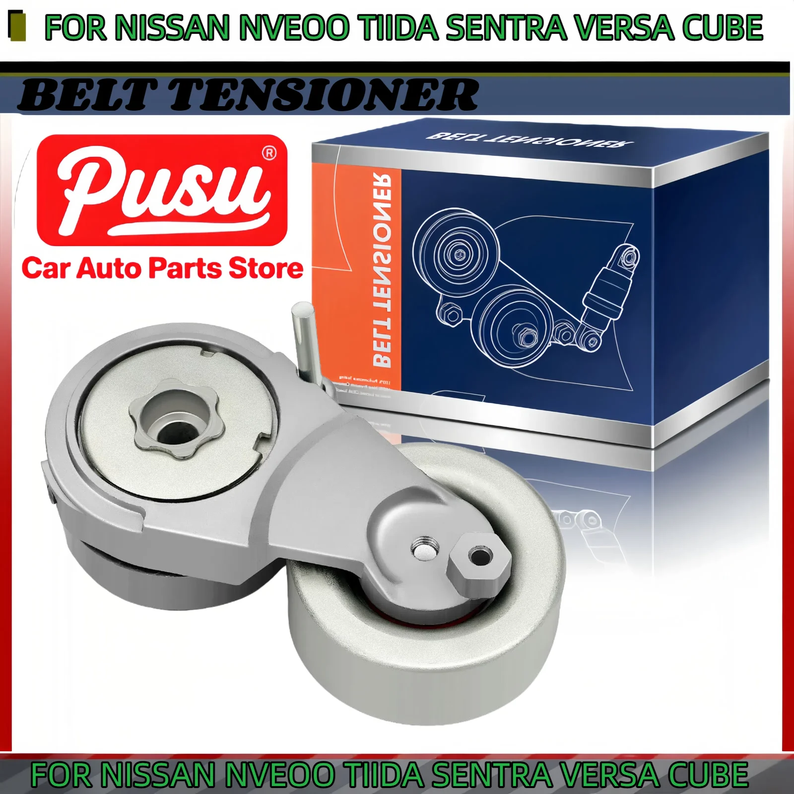 Натяжитель ремня в сборе для Nissan NV200 2013-2019, Tiida, Sentra, Versa, Cube | 11955ET00A 
Натяжитель ремня в сборе для Nissan NV200 2013-2019, Tiida, Sentra, Versa, Cube | 11955ET00A