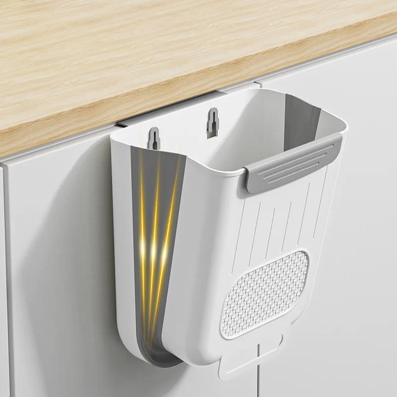 Kitchen Punch-free Trash Bin Cabinet Door Wall-mounted Household Trash Basket Foldable Bathroom Toilet Storage Bucket #3955
Kitchen Punch-free Trash Bin Cabinet Door Wall-mounted Household Trash Basket Foldable Bathroom Toilet Storage Bucket #3955