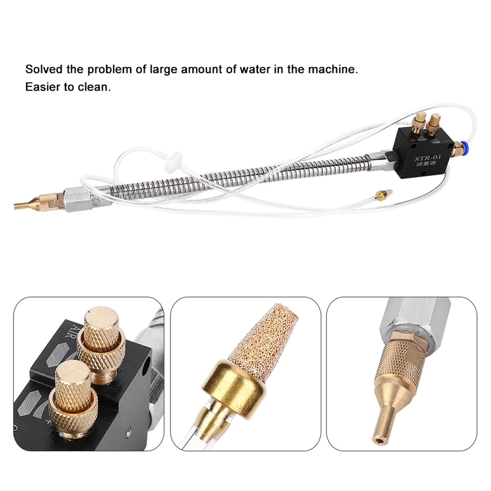 CNC Cooling System Lathe Cooler, STR-01 Sprayer CNC Cooling System Lathe Cooler Grinder Accessory Woodworking Machinery Parts
CNC Cooling System Lathe Cooler, STR-01 Sprayer CNC Cooling System Lathe Cooler Grinder Accessory Woodworking Machinery Parts