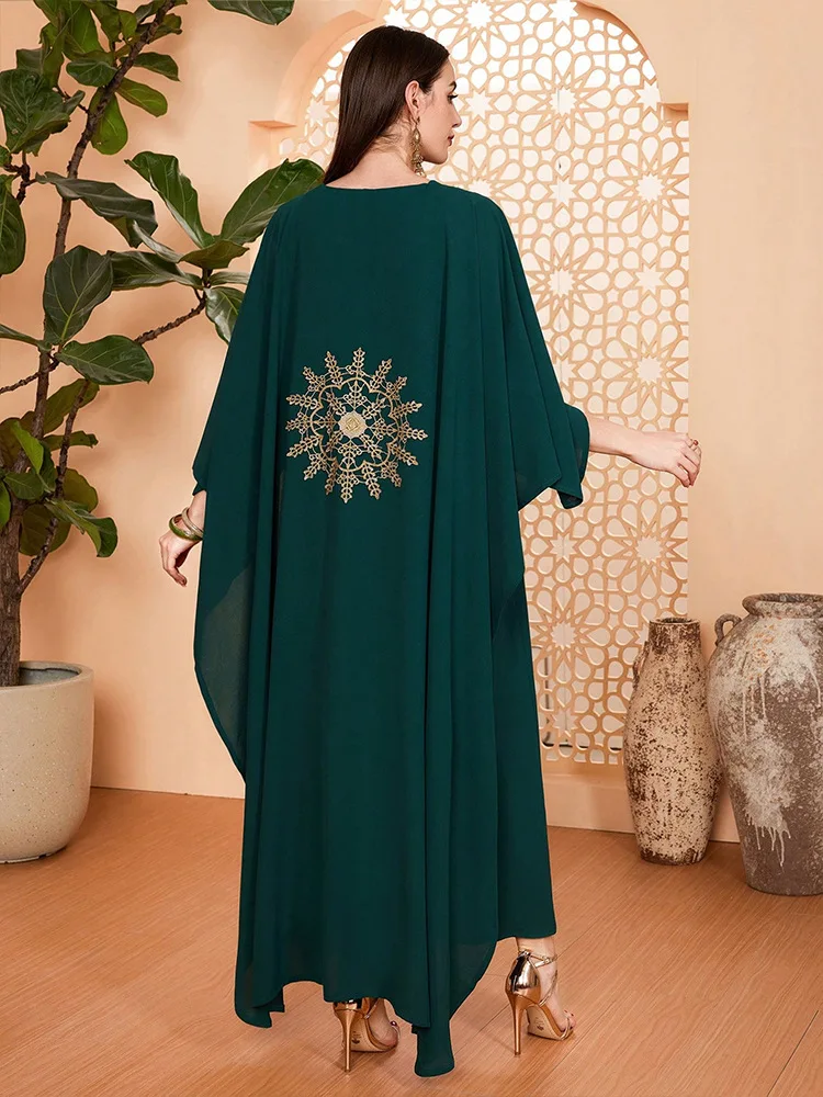 Ramadan Women Maxi Dresses Muslim Batwing Sleeve Dress Loose Boubou Robe Dubai Abaya Kaftan Eid Djellaba Islam Jalabiya Vestidos
Ramadan Women Maxi Dresses Muslim Batwing Sleeve Dress Loose Boubou Robe Dubai Abaya Kaftan Eid Djellaba Islam Jalabiya Vestidos