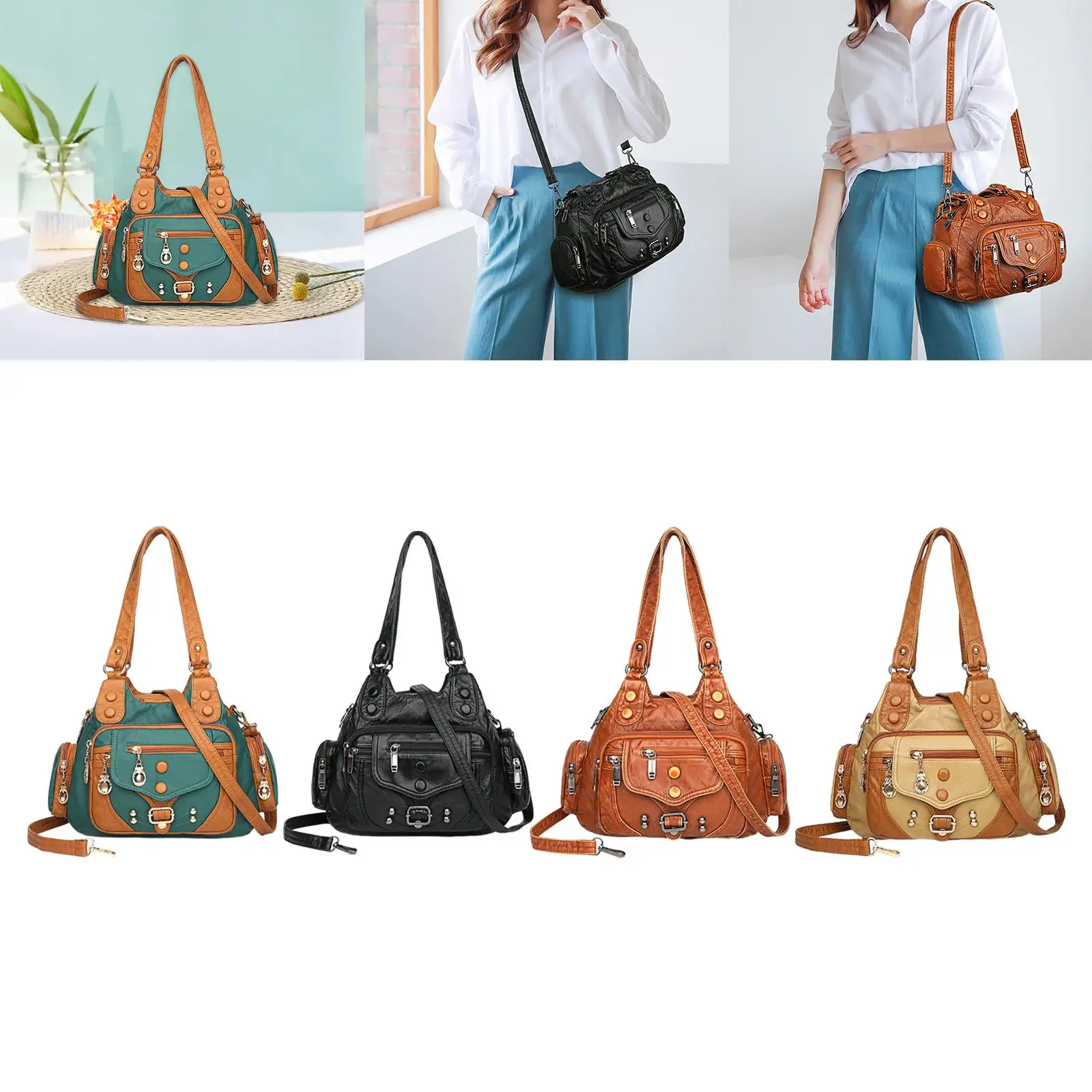 Fashion Soft PU Shoulder Bag Purse Bag Adjustable Strap Casual Bucket Bag Zipper
Fashion Soft PU Shoulder Bag Purse Bag Adjustable Strap Casual Bucket Bag Zipper