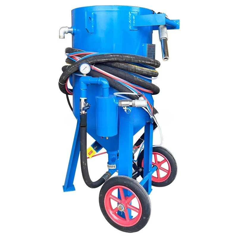 Rust Remove High Pressure Wet Mobile Sandblaster Pot Manual Sand Blasting Machine Tank Dry Wet Sandblasting Dustless Polishing
Rust Remove High Pressure Wet Mobile Sandblaster Pot Manual Sand Blasting Machine Tank Dry Wet Sandblasting Dustless Polishing
