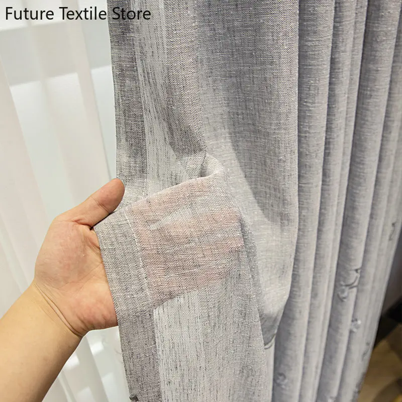 Modern simple embroidery heat insulation sunscreen new Chinese style wabi-sabi curtain Curtains for Living dining room bedroom
Modern simple embroidery heat insulation sunscreen new Chinese style wabi-sabi curtain Curtains for Living dining room bedroom