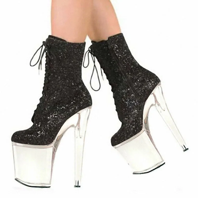 Ботильоны 20 см для женщин, высокие тонкие туфли для стриптиза на каблуке с круглым носком, блестящий серебряный ремешок с кристаллами, низкая трубка, 6-дюймовая обувь для танцев на пилоне
Ботильоны 20 см для женщин, высокие тонкие туфли для стриптиза на каблуке с круглым носком, блестящий серебряный ремешок с кристаллами, низкая трубка, 6-дюймовая обувь для танцев на пилоне