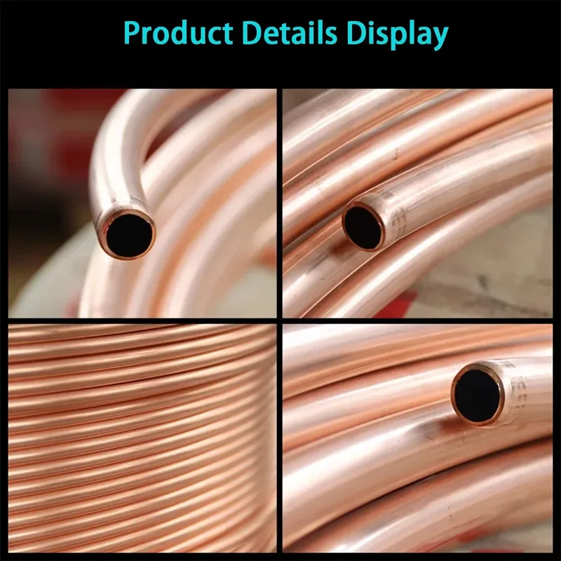High Purity 99.9% Copper Tube Coil for AC Refrigerator Cooling System 1.6mm 1.8mm 2mm 2.5mm
High Purity 99.9% Copper Tube Coil for AC Refrigerator Cooling System 1.6mm 1.8mm 2mm 2.5mm