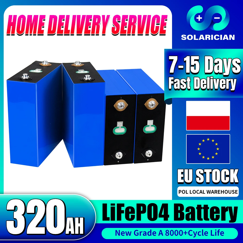 Новый аккумулятор Lifepo4 320Ah 8000+ циклов, 3,2 В, аккумуляторная батарея, сделай сам, 12 В, 24 В, 48 В, аккумулятор солнечной батареи, RV EV, кемпинг, яхта, лодки
Новый аккумулятор Lifepo4 320Ah 8000+ циклов, 3,2 В, аккумуляторная батарея, сделай сам, 12 В, 24 В, 48 В, аккумулятор солнечной батареи, RV EV, кемпинг, яхта, лодки