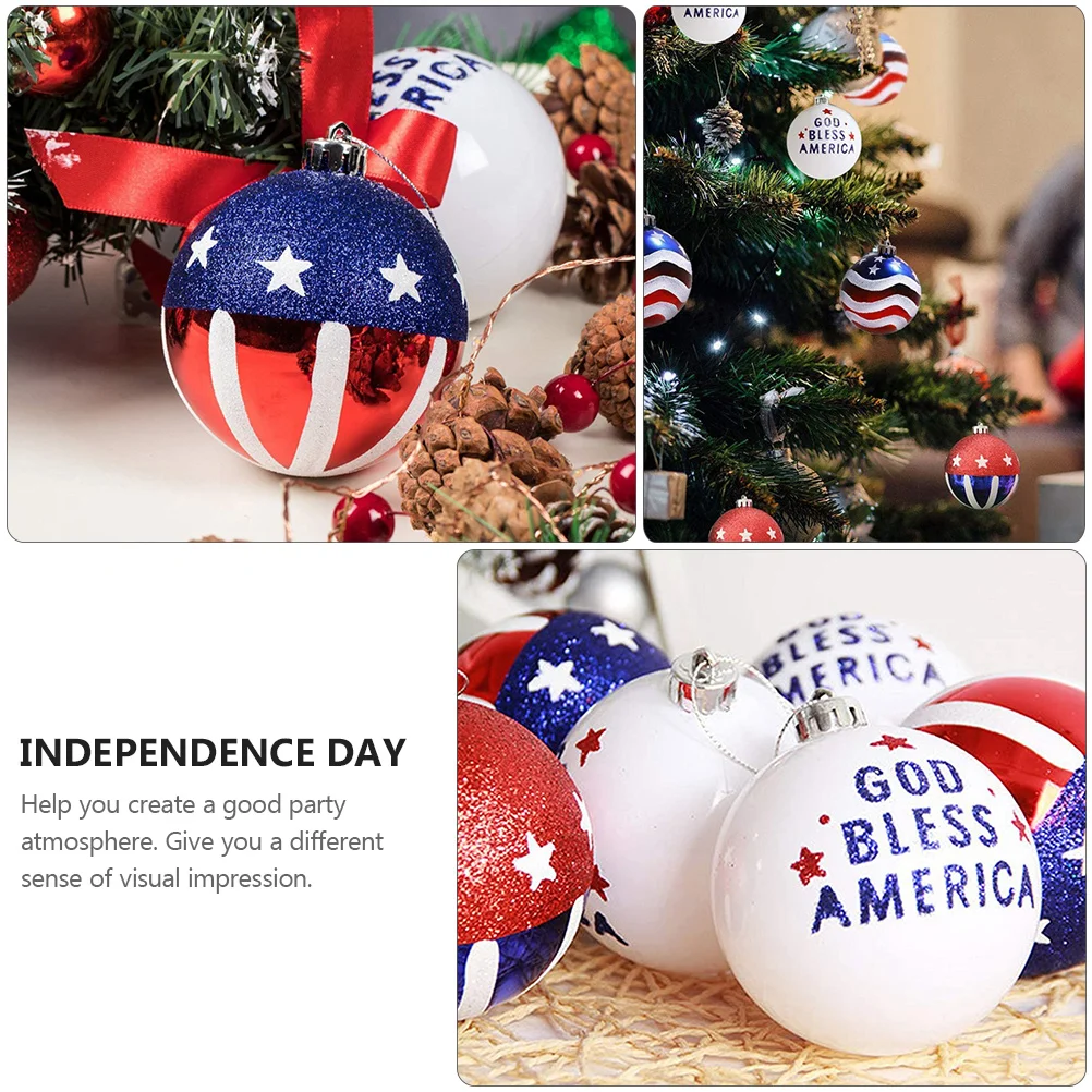 12 Pcs 6CM Decoration Balls for Independence Day Party Supplies Hanging naments USA Theme Wall Door Window Decor
12 Pcs 6CM Decoration Balls for Independence Day Party Supplies Hanging naments USA Theme Wall Door Window Decor