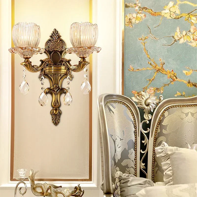 ELARA European Luxury Crystal Wall Lamp Retro Living Room Bedroom Bedside Lamp Background Wall Corridor Villa Hotel Lighting
ELARA European Luxury Crystal Wall Lamp Retro Living Room Bedroom Bedside Lamp Background Wall Corridor Villa Hotel Lighting