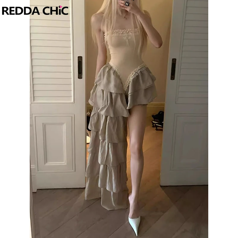 REDDACHiC Renaissance Trailing Cake Dress with Bloomers Women Open Leg Splice Lace Cross Asymmetric Ball Gown Steampunk Clothes
REDDACHiC Renaissance Trailing Cake Dress with Bloomers Women Open Leg Splice Lace Cross Asymmetric Ball Gown Steampunk Clothes