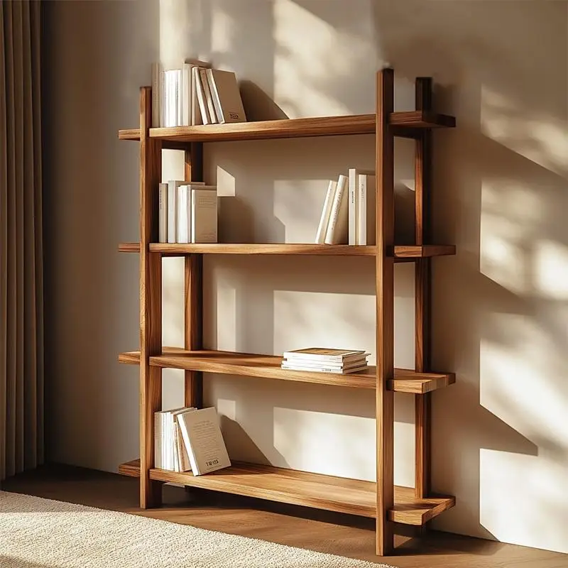 Pure solid wood bookshelf household storage floor log shelf simple display rack display shelf
Pure solid wood bookshelf household storage floor log shelf simple display rack display shelf