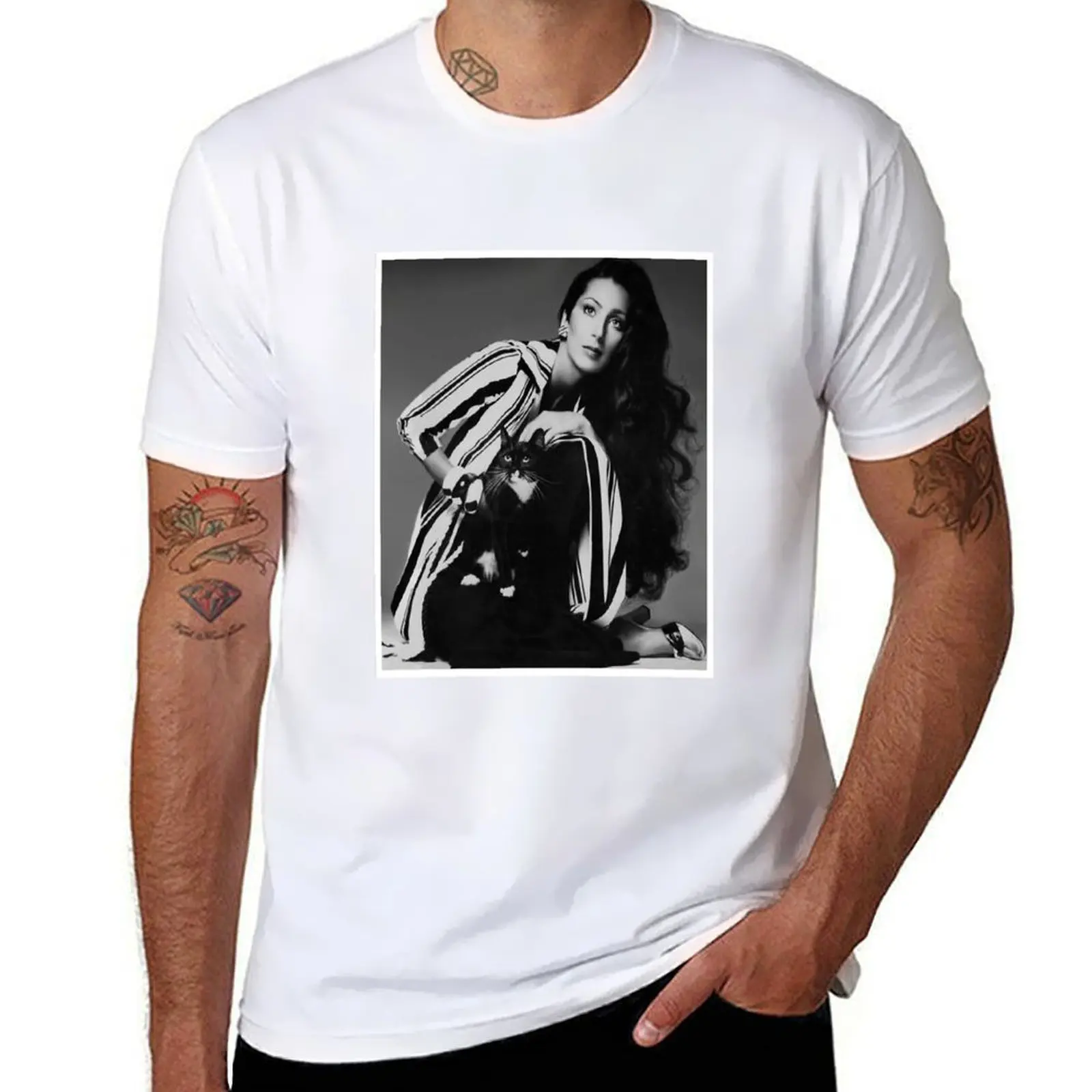 Retro Lonely Cher's Cat Music T-Shirt anime t shirts for man man t shirt cotton T-Shirt
Retro Lonely Cher's Cat Music T-Shirt anime t shirts for man man t shirt cotton T-Shirt