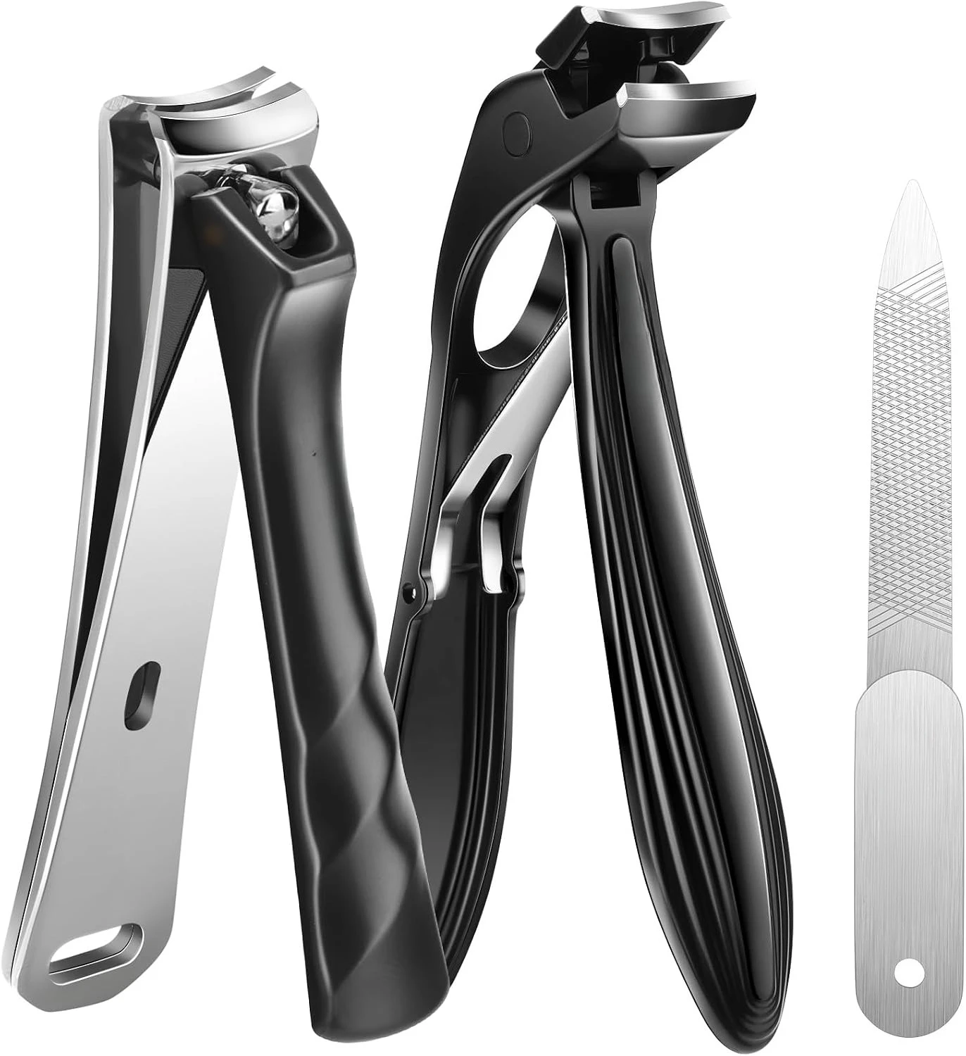 This wide-opening stainless steel nail clipper fits thick and ingrown nails, applicable for daily use at home and when going out.
This wide-opening stainless steel nail clipper fits thick and ingrown nails, applicable for daily use at home and when going out.