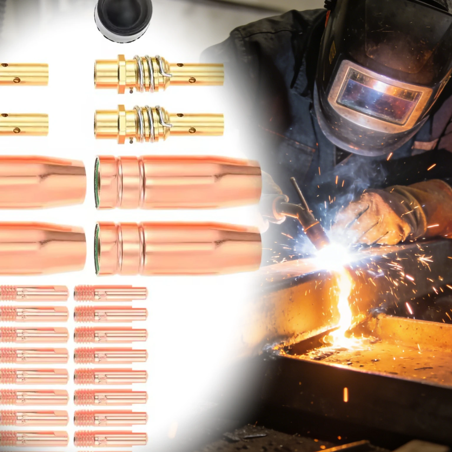 30 шт. MIG Co2/MB-15ak комплекты насадок для сварочной горелки 0,030/0,05/0,040 "сварочные насадки для сварки металла, обслуживания автомобиля, ремонта
30 шт. MIG Co2/MB-15ak комплекты насадок для сварочной горелки 0,030/0,05/0,040 "сварочные насадки для сварки металла, обслуживания автомобиля, ремонта