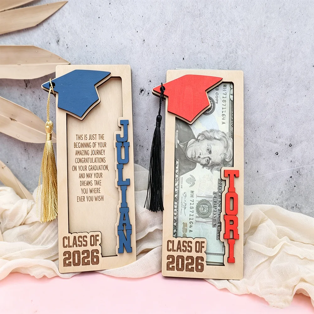 Class of 2026 Custom Wooden Grad Money Holder Wallet Cash Clip Business Card Holder Graduation Keepsake Senior Gift forGraduates
Class of 2026 Custom Wooden Grad Money Holder Wallet Cash Clip Business Card Holder Graduation Keepsake Senior Gift forGraduates